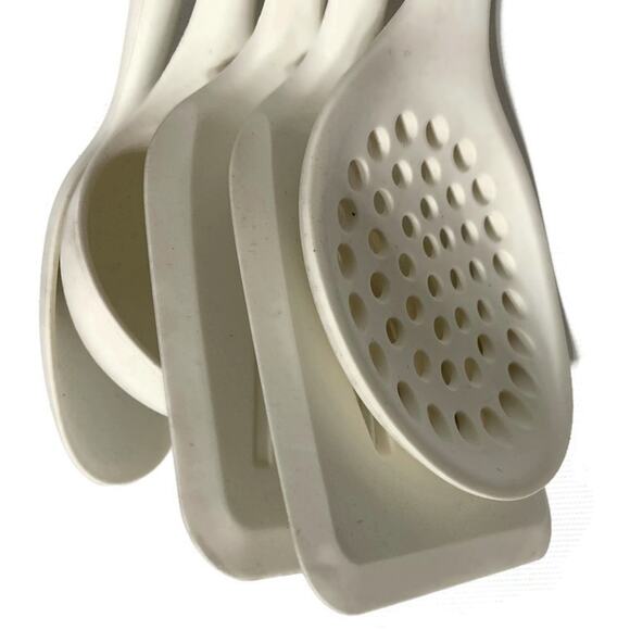 Cook's Corner Silicone Utensil Set 5 Piece Eggshell NEW - Picture 5 of 5